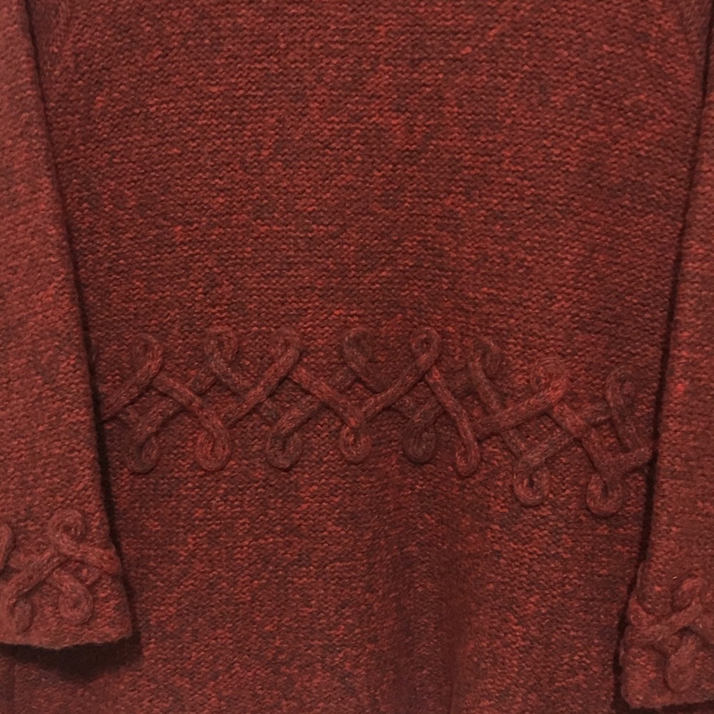 Pendleton Knit One Button Maroon Cardigan - Picture 8 of 11